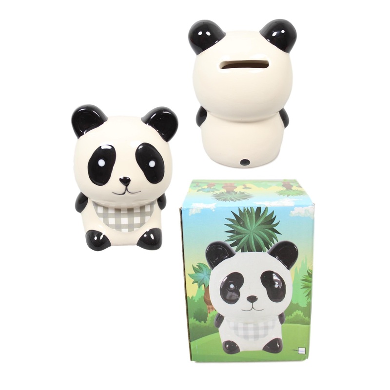 Children’s Ceramic Piggy Bank Money Box Animal Design 10 x 8 cm Assorted Designs 5596 (Parcel Rate)
