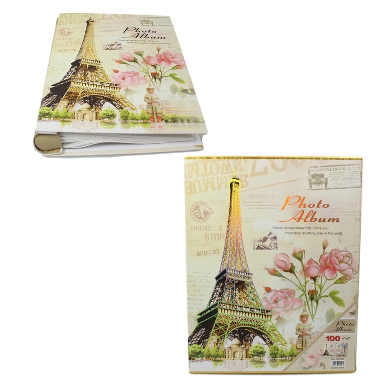 Paris Vintage Memories Wedding Birthday Photo Picture Album 4 x 6″ Assorted Designs 5528 (Parcel Rate)