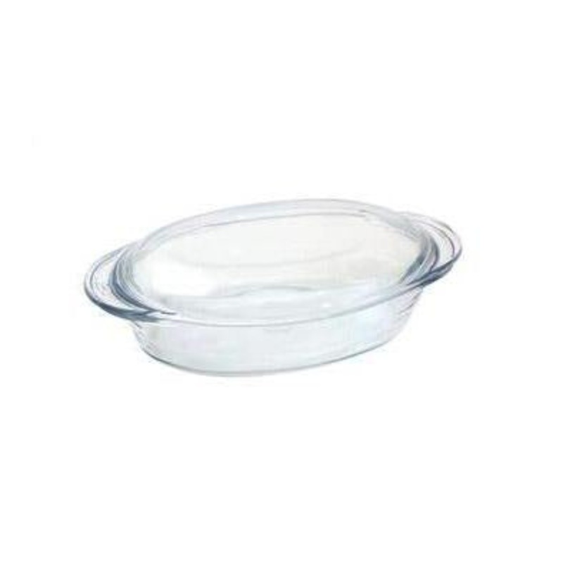 PB Borcam Oval Casserole Dish with Lid 2.25 Litre 59022 (Parcel Plus Rate)