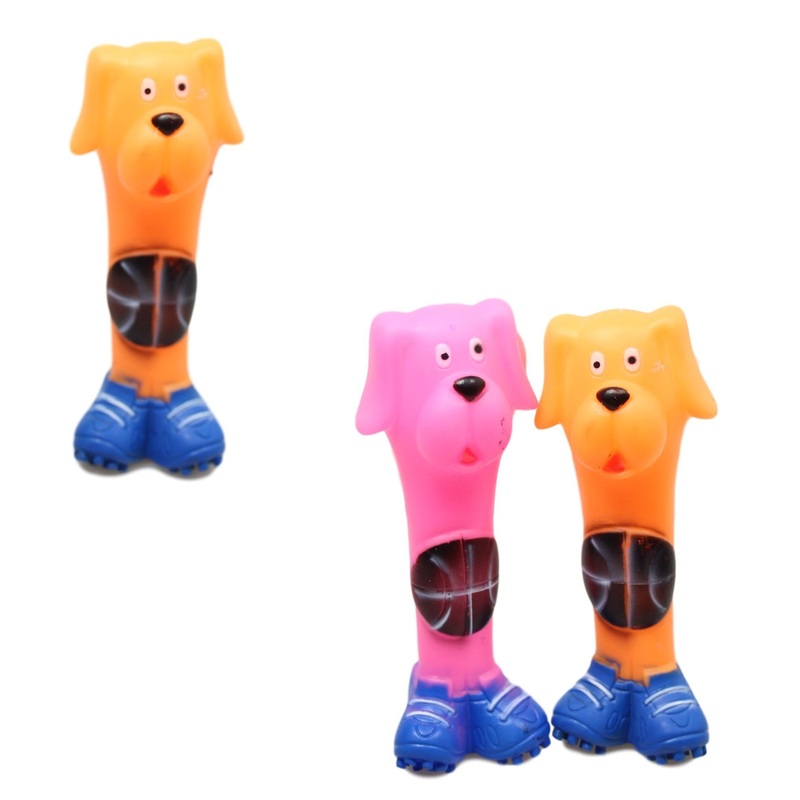 Pet Dog Toy Squeaky Dog Bone 17 cm Assorted Colours 5363 (Parcel Rate)