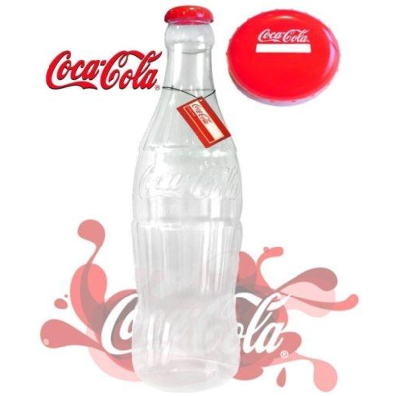 Small Coca Cola Plastic Money Bottle Piggy Bank 30 cm COK002 (Parcel Rate)