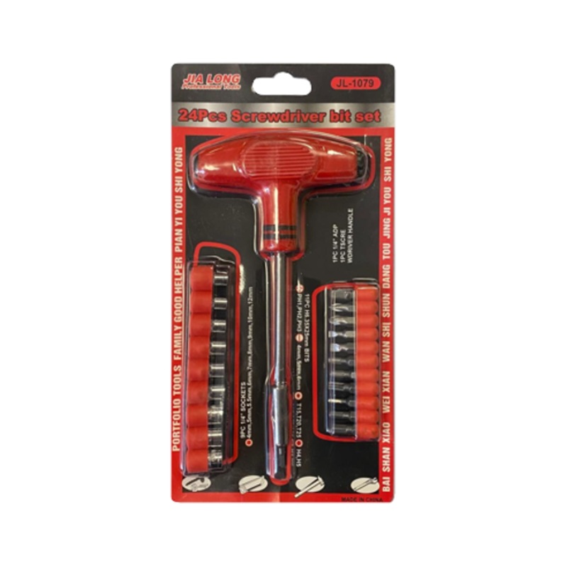 Socket and Bits Tool Set of 24 3158 A  (Parcel Rate)