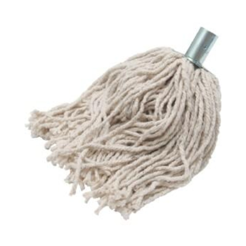 Steel Clip 100% Cotton Mop Head Size 12 M12 (Parcel Rate)