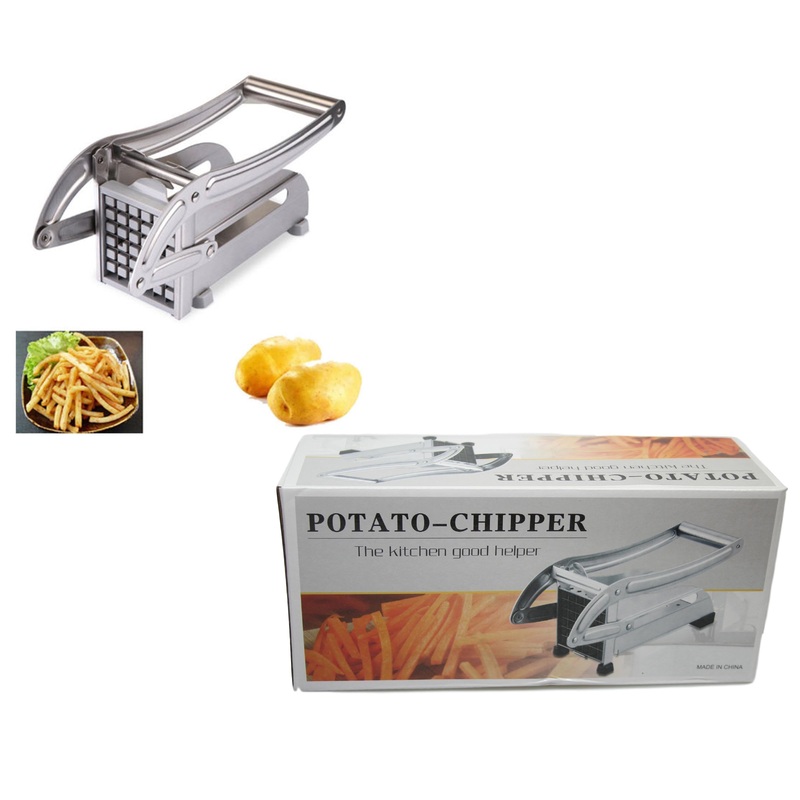 Steel Potato Fries Chipper Slicer 20 x 10 cm 5373 (Parcel Rate)
