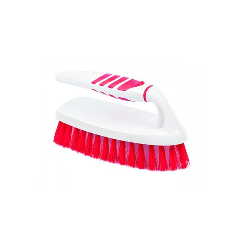 TTZ Softon Household Cleaning Brush with Handle Assorted Colours TP334 (Parcel Rate)