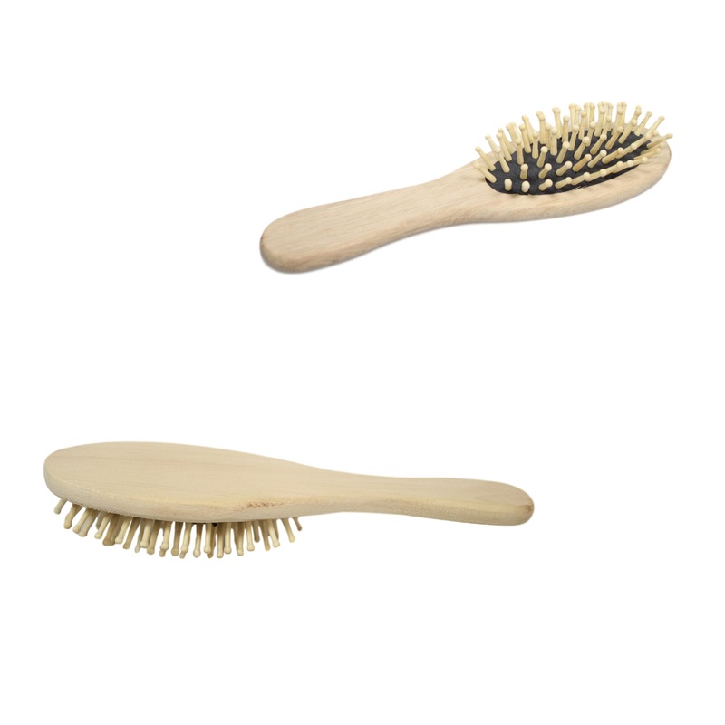 Wooden Oval Paddle Hair Brush 22 cm 5229 (Parcel Rate)