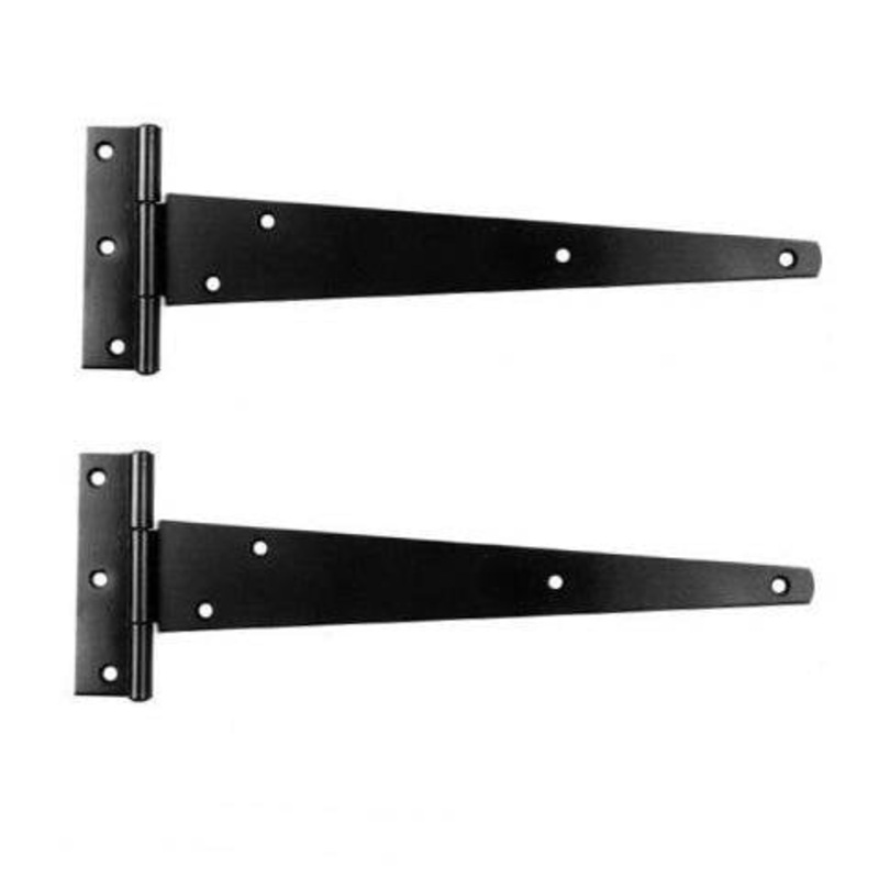12” Tee Hinges Medium Black 1 Pair B2303 TH12 A  (Parcel Rate)