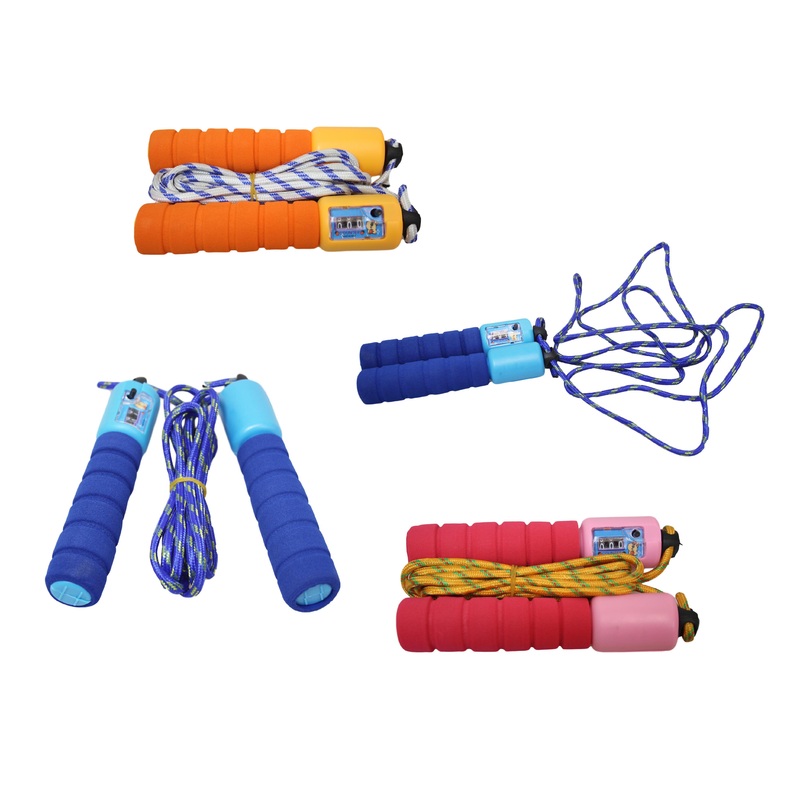 Children’s Skipping Rope with Counter and Soft Handle Assorted Colours 0378 A  (Parcel Rate)
