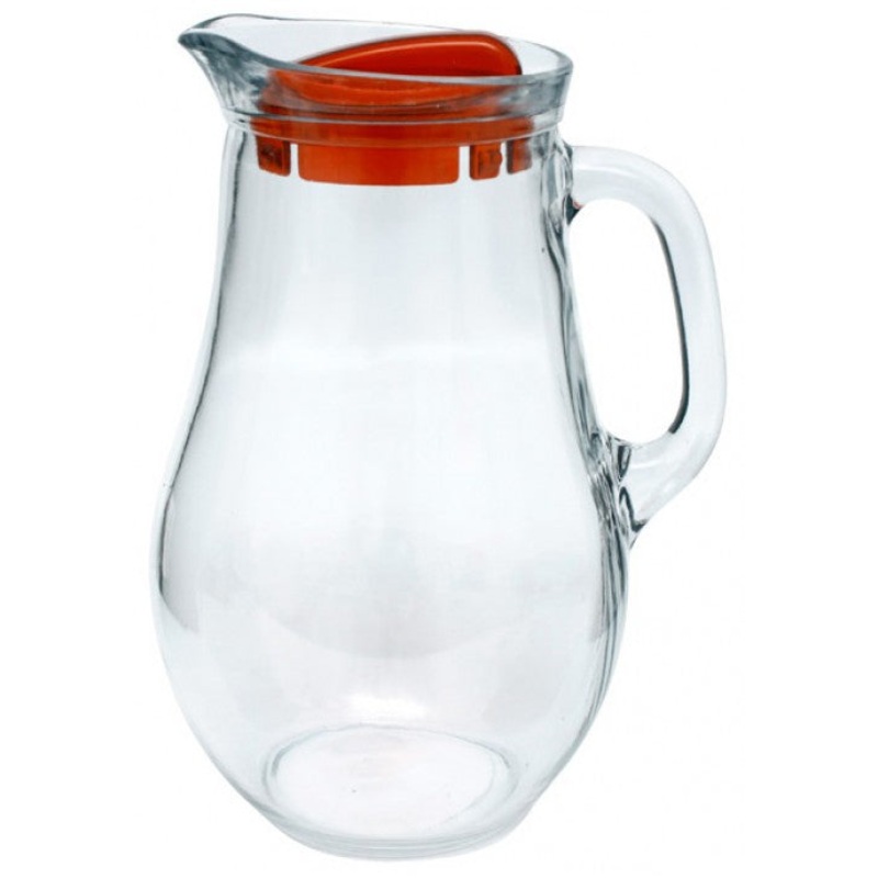 PB Bistro Glass Water Jug with Lid 1.85L Assorted Colours 80117 / 80119 (Parcel Plus Rate)