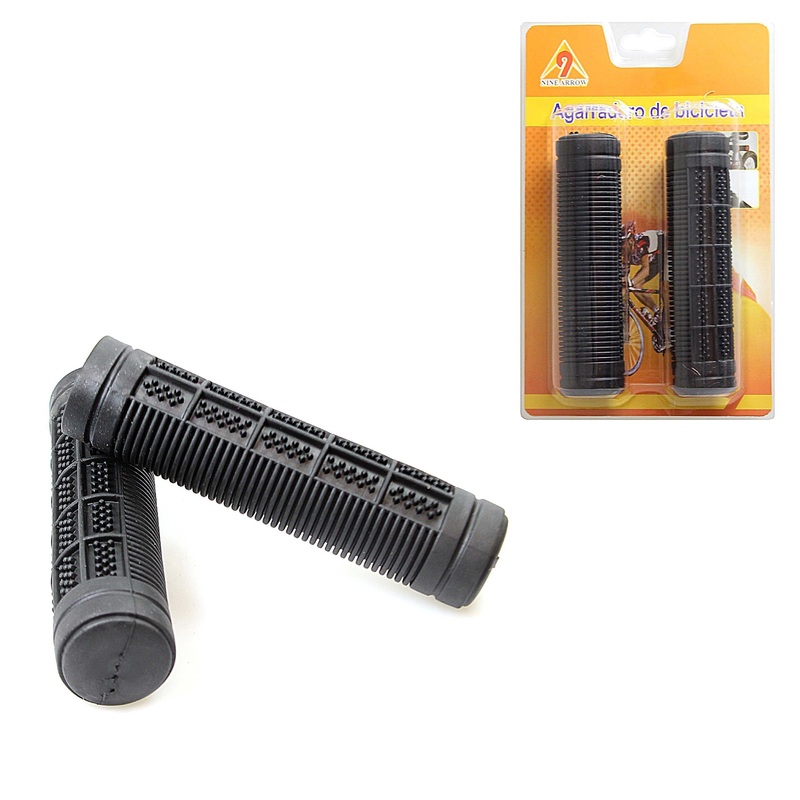 Bike Bicycle Rubber Grip Handles Pack of 2 Assorted Colours 1851 (Parcel Rate)