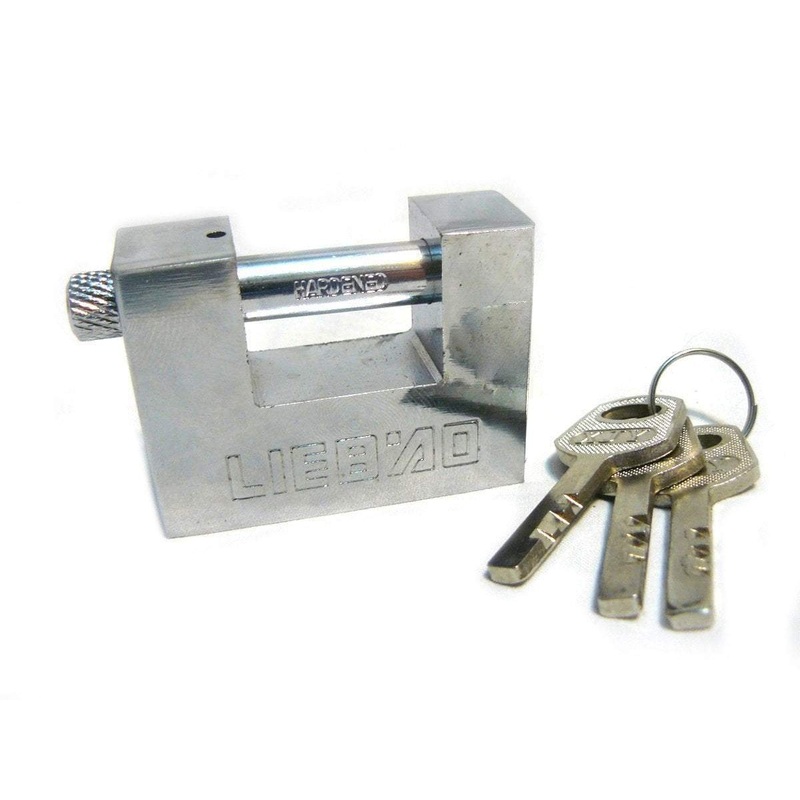 New Heavy Duty Security Padlock With Keys 80mm Diy Home 4576 (Parcel Rate)