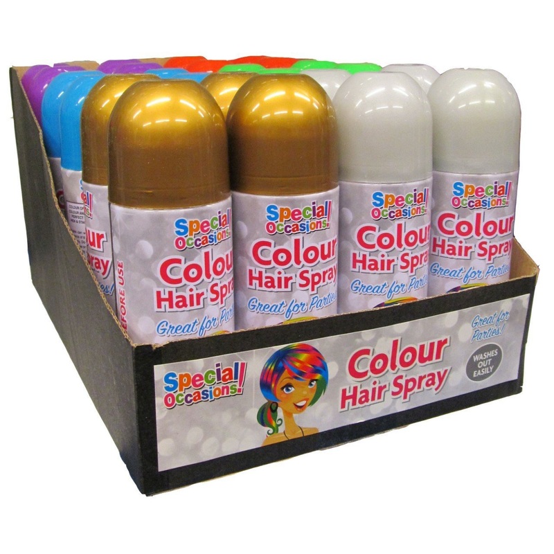 Rapide Washable Colour Hair Spray 200 ml Assorted Colours 5941 A  (Parcel Rate)