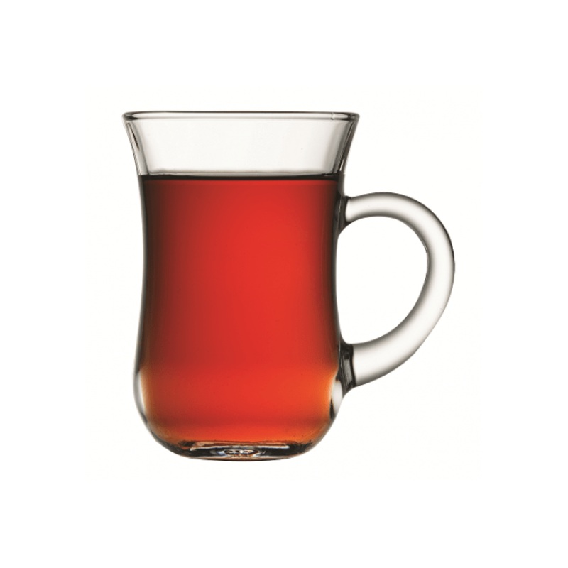 6 Pack PB KEYIF Tea Coffee Mug High Quality Glassware 140ml 55411 (Parcel Rate)