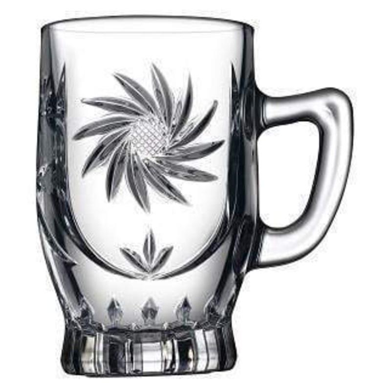 PB Glass Elmas Mug 155 ml 6 Pieces 55881 (Parcel Rate)