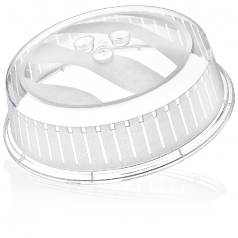 Plastic Microwave Food Plate Cover 26cm D10506 (Parcel Rate)