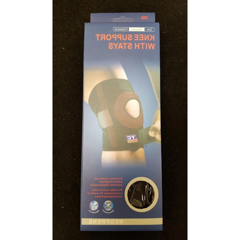 Protective Gear Gym Yoga Knee Support with Stays 9999 (Parcel Rate)
