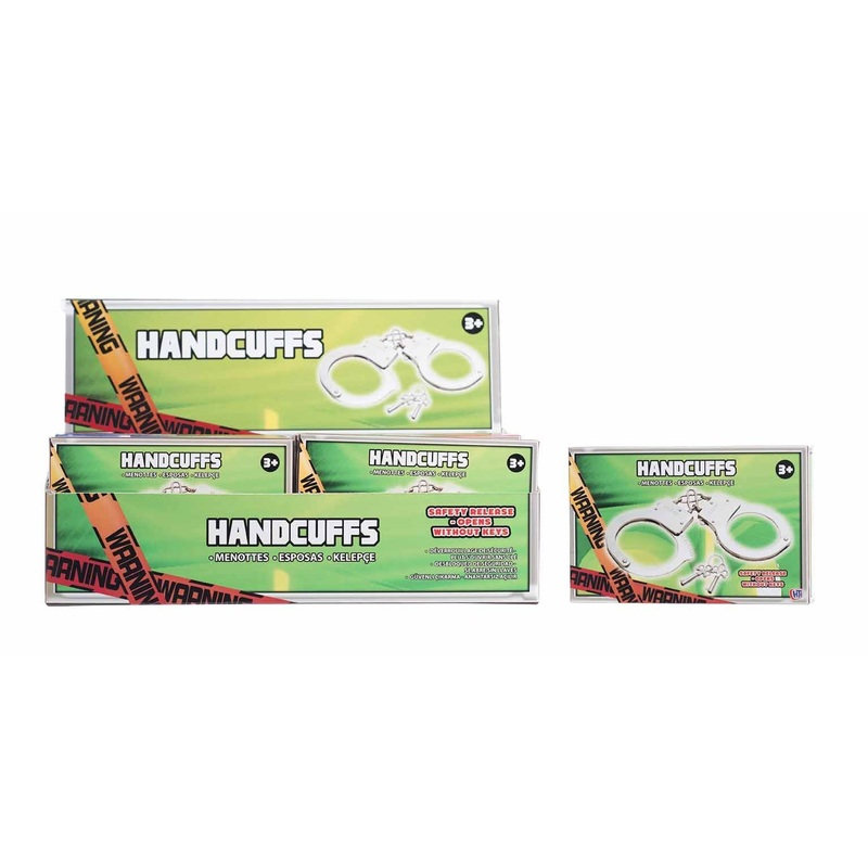 Sure Shot Childrens Metal Handcuffs Police Armed Robbery With Keys 3863 (Parcel Rate)