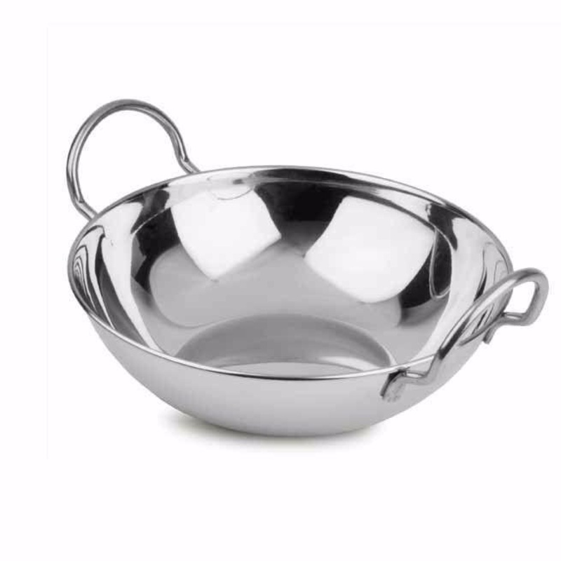 Stainless Steel Indian Curry Food Serving Dish with Handle 15cm ST3006 (Parcel Rate)