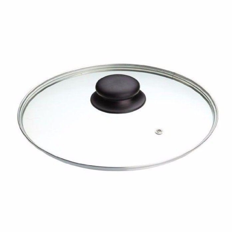 28cm Clear Glass Replacement Pan Lid with Knob 0788 A (Parcel Plus Rate)