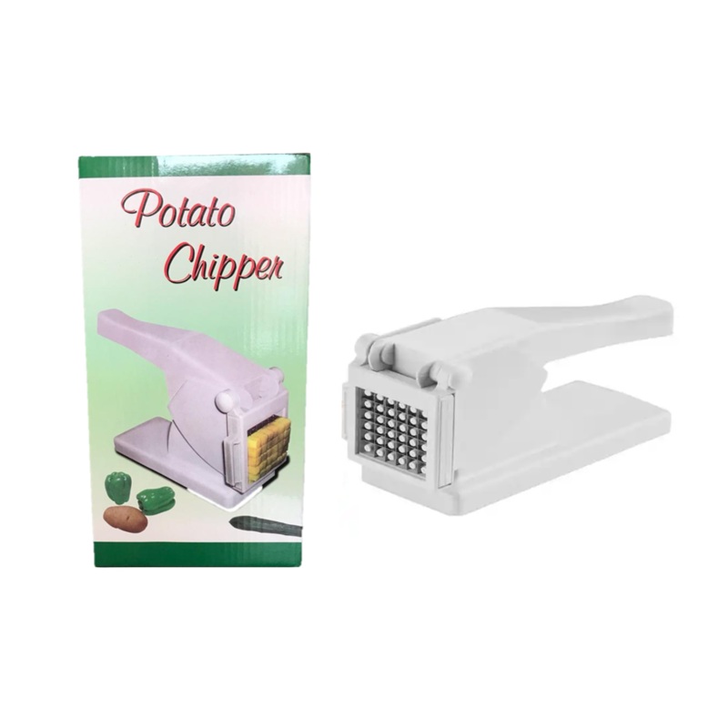 Plastic Potato Vegetable Chipper Cutter White 23 x 16 cm 0671 (Parcel Rate)