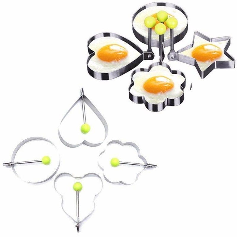 Stainless Steel Fried Egg Mould 8 – 10 cm Assorted Designs 1871 (Parcel Rate)