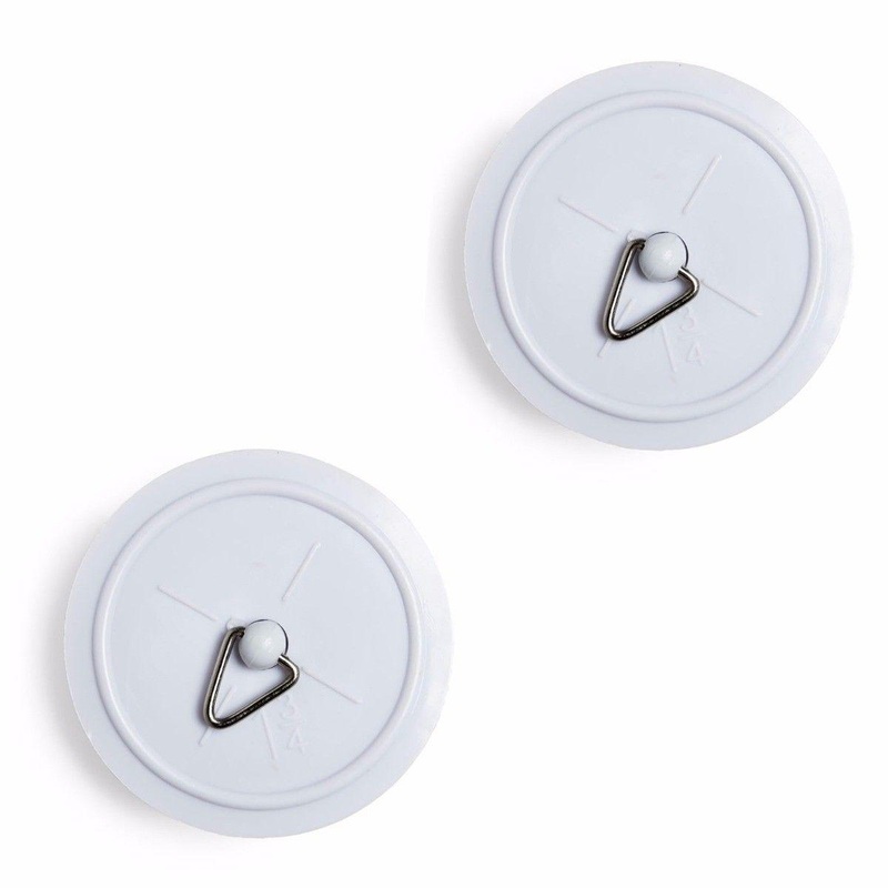 Universal Rubber Bath Basin Sink Plugs Stoppers 1 3/4” Set of 2 0253 (Large Letter Rate)