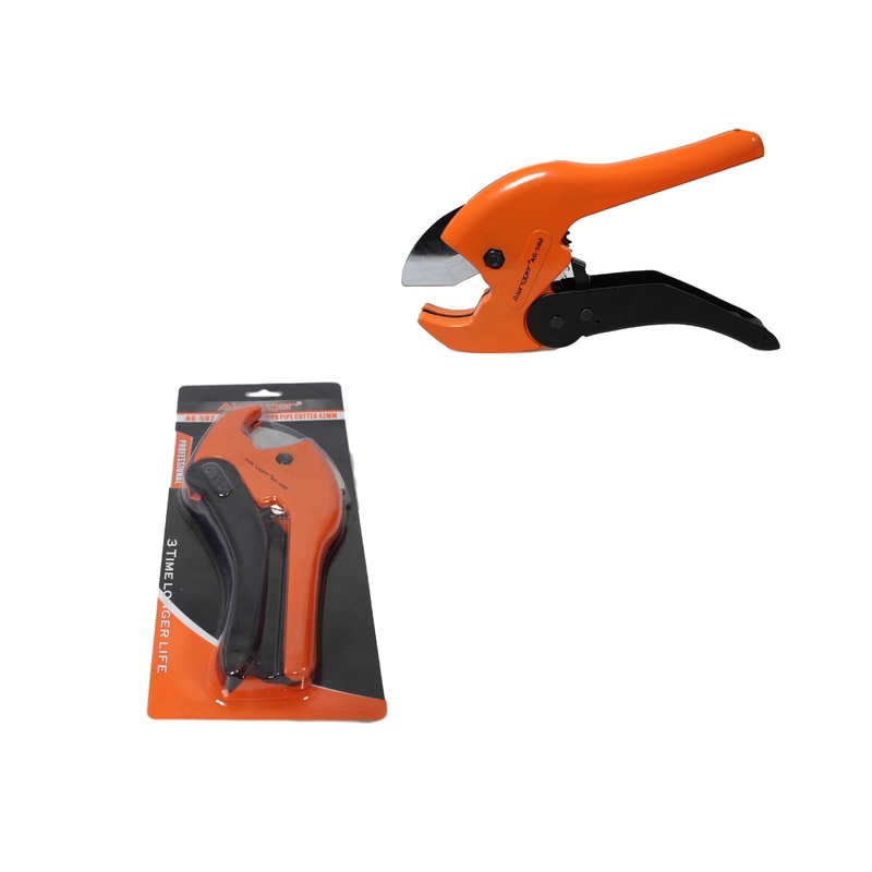 42mm Ratchet PVC Vinyl Plastic Tube Pipe Conduit Cutter Plumbing Plumber Tool Diy 4021 (Parcel Rate)