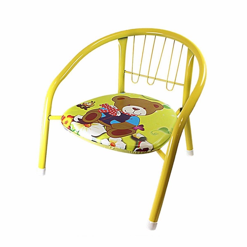 Metal Cushioned Children’s Chair 35 cm Assorted Colours 0951 A (Big Parcel Rate)