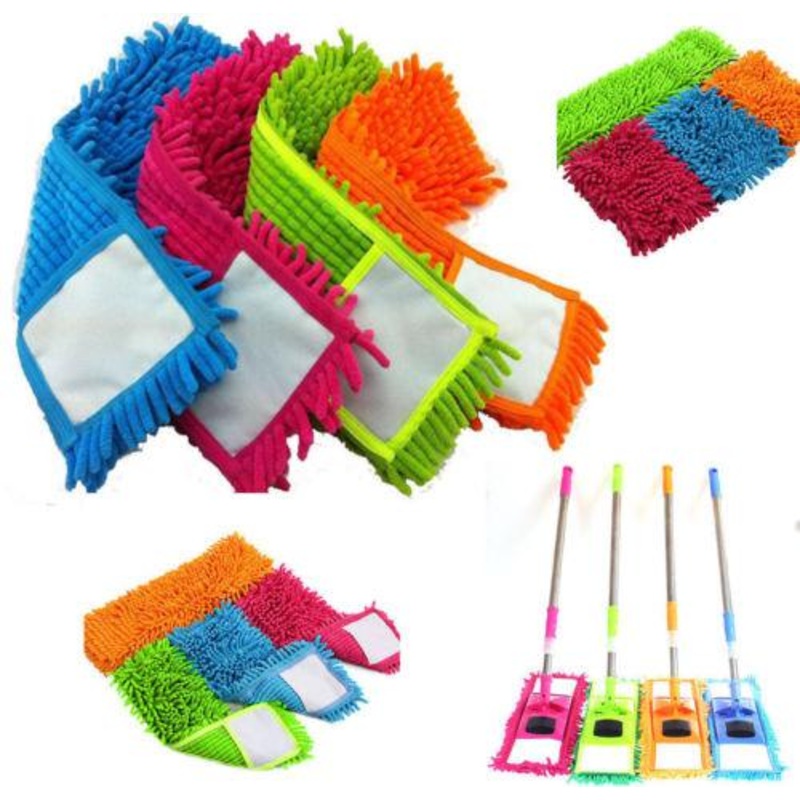 Microfibre Flat Mop Head Refill Replacement Cover 41 x 13cm Assorted Colours 4191 A (Large Letter Rate)