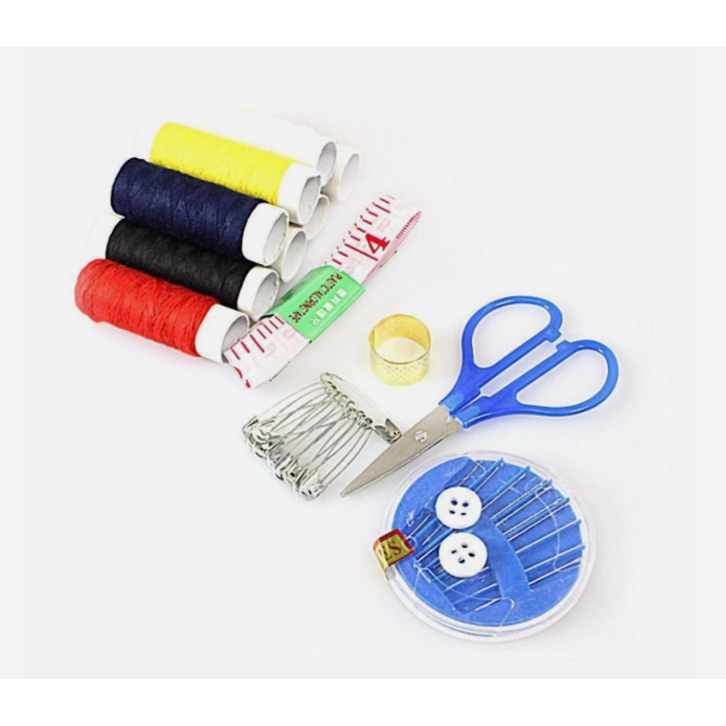 Small Sewing Set Kit with Scissors Assorted Colours 4108 (Parcel Rate)