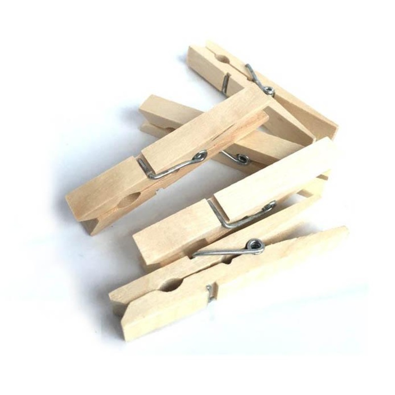 Wooden Cloth Laundry Pegs 9.5 cm Pack of 12 0372 / 7064 (Large Letter Rate)