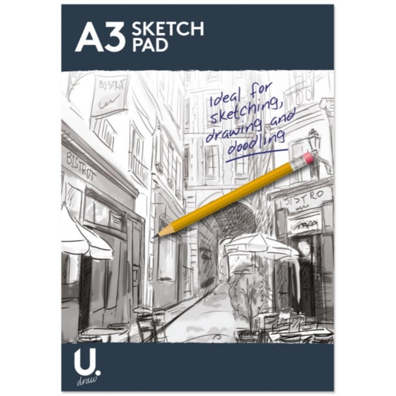 A3 Sketch Pad Drawing Doodling Artist Book P1024 (Big Parcel Rate)
