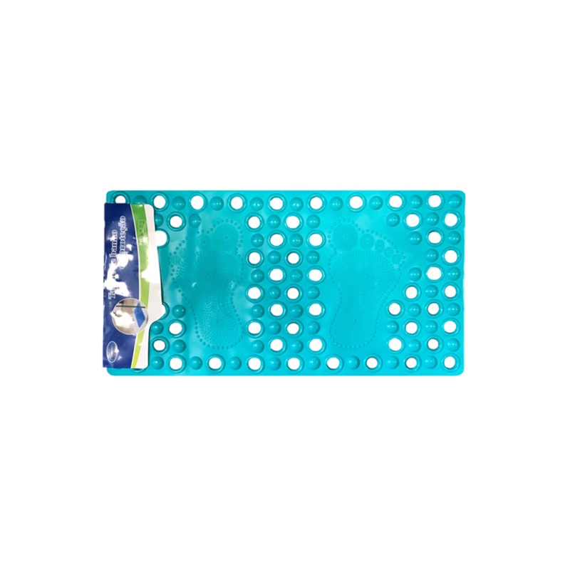 Anti-Slip Bathroom Shower Bath Mat with Feet Design 33 x 63 cm Assorted Colours 6712 (Parcel Rate)