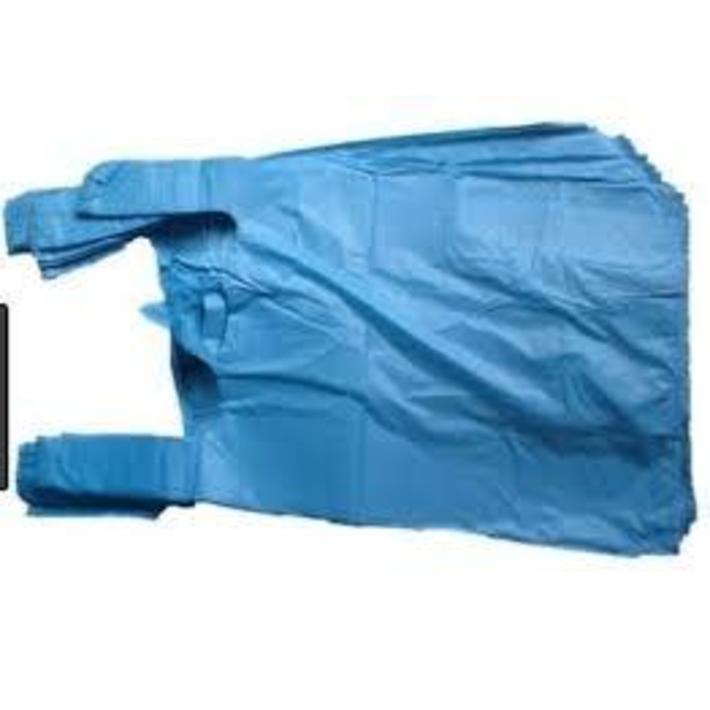 BR4 Jumbo Blue Plastic Carrier Bags 100pcs (Parcel Rate)
