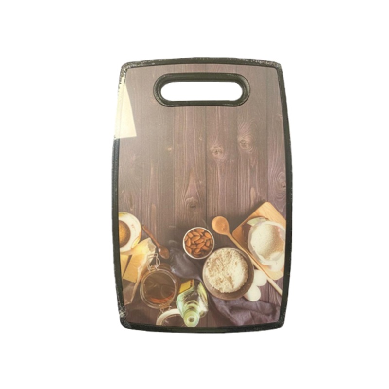 Plastic Kitchen Chopping Board with Printed Design 19.8 x 29.8 x 1.1 cm Assorted Designs 6675 (Parcel Rate)