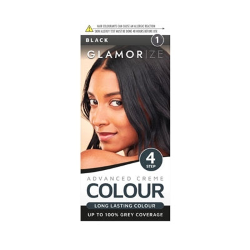 Women’s Black Hair Dye No.1 Advanced Creme Colour 309642 A (Parcel Rate)