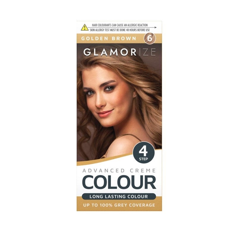Women’s Golden Brown Hair Dye No.6 Advanced Creme Colour 309643 (Parcel Rate)
