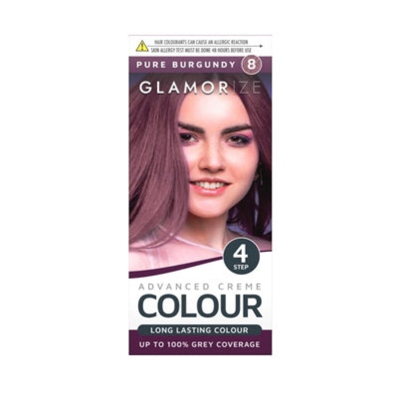 Women’s Pure Burgundy Hair Dye No.8 Advanced Creme Colour 318587 (Parcel Rate)