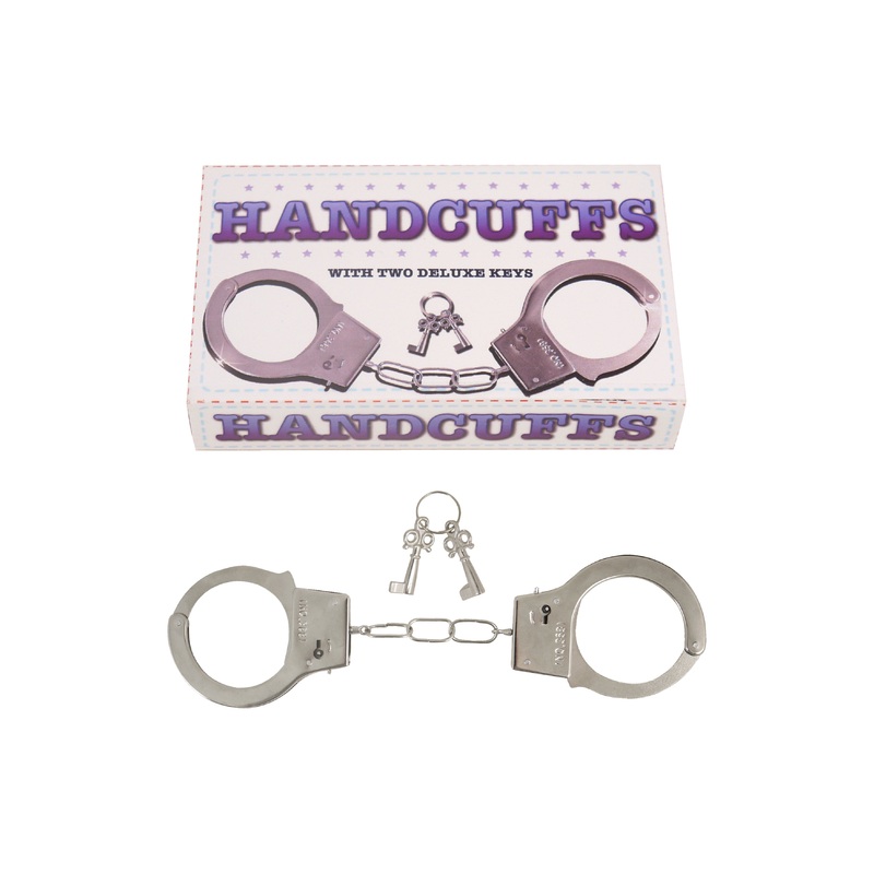 Toy Metal Handcuffs with Keys Hen / Stag Party Accessories C41005 (Parcel Rate)