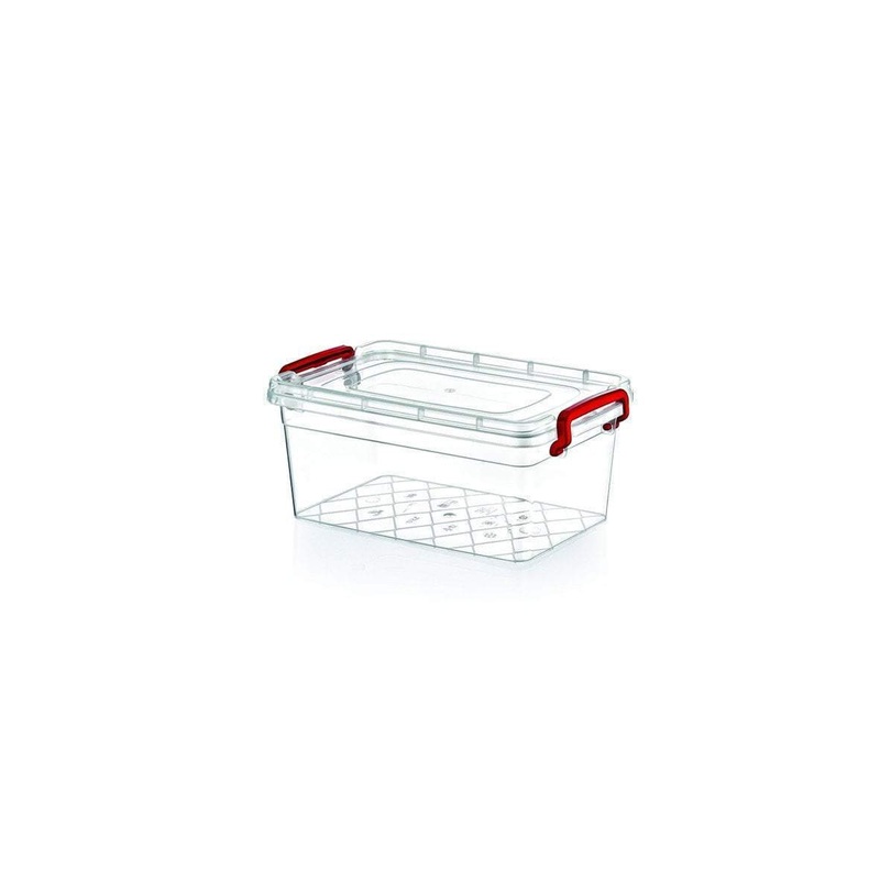 Clear Plastic Storage Box Container with Handles and Lid 15L AK257 (Parcel Rate)