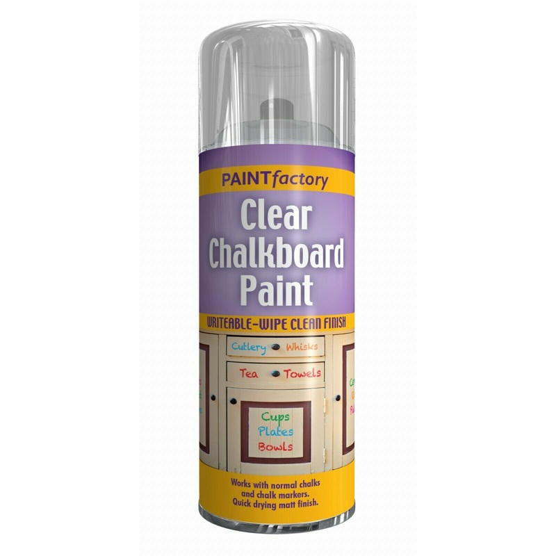 Paint Factory Clear Chalk Board Spray Paint 400ml 2969 (Parcel Rate)