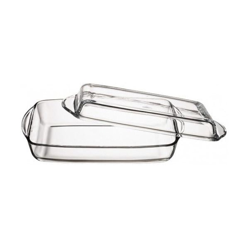 PB Borcam Glass Casserole Dish with Lid 2.75 Litre 59010 (Parcel Plus Rate)