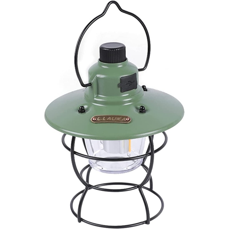 USB-C Rechargeable Camping Light Lantern MY-88077 14 x 12 cm Metal Framing Assorted Colours 7155 (Parcel Rate)