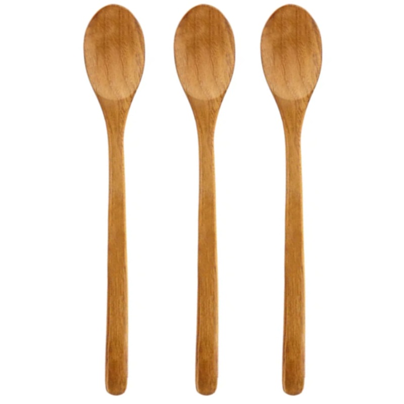 Wooden Kitchen Spoons 23 cm Pack of 3 6884 (Parcel Rate)