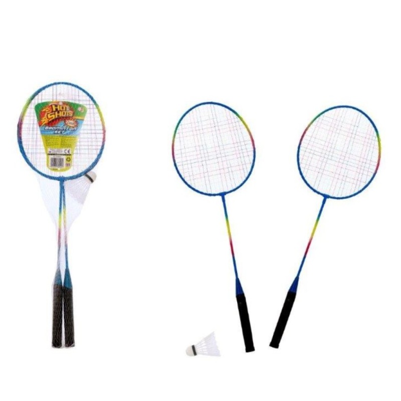 Badminton Rackets Set with 1 Shuttlecock Rainbow Design 1398000 (Parcel Rate)
