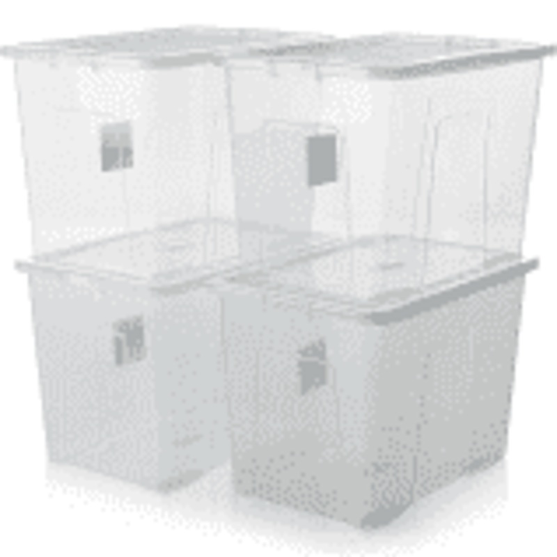 Clear Plastic Storage Box 80 Litre LL5428 / ST80 (Big Parcel Rate)