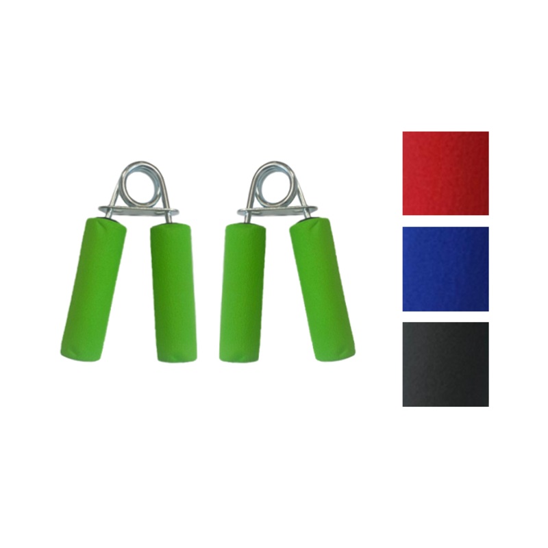 Gym Hand Exercise Grip Strengthener with Soft Handles 12cm Pack of 2 Assorted Colours 7887 (Parcel Rate)
