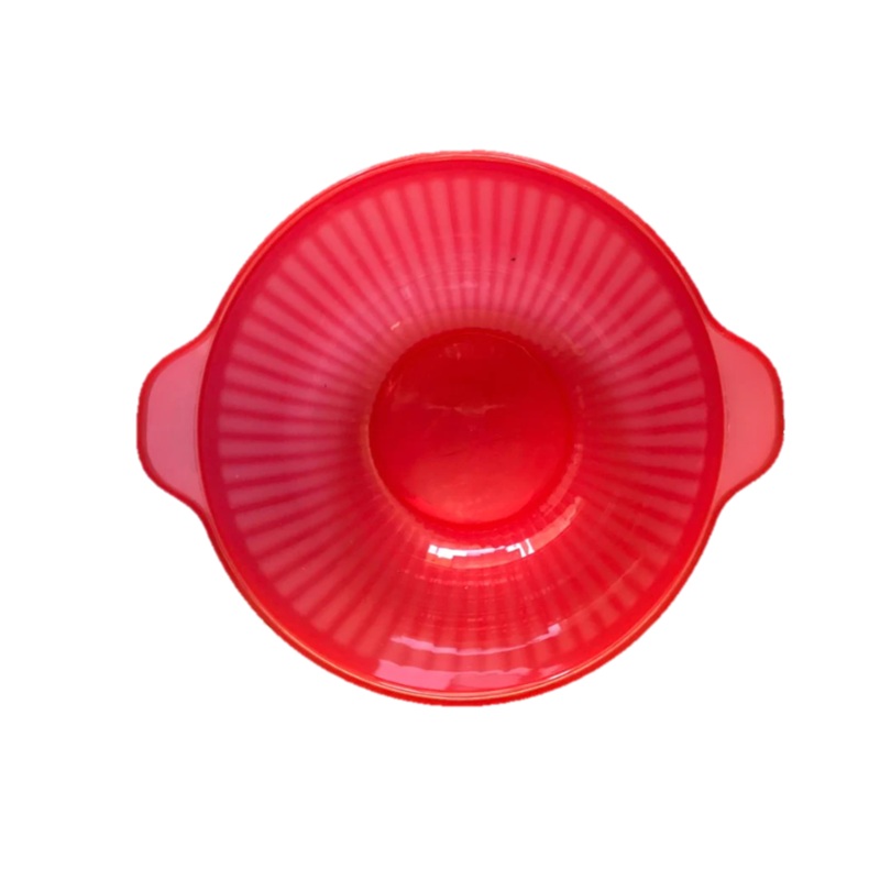 Plastic Bowl with Flat Handle 21 cm Assorted Colours 6802 (Parcel Rate)