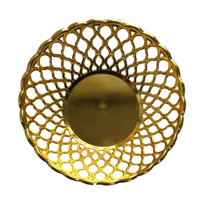 Plastic Fruit Bowl Netted Design 25 x 8 cm 6822 (Parcel Rate)