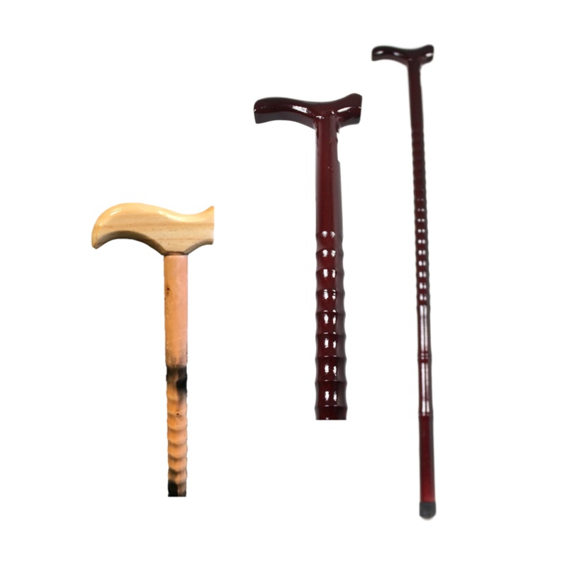 Wooden Walking Cane Stick 90 cm Light Wooden Brown 2839 A (Parcel Rate)